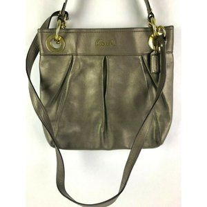 COACH Ashley Leather Crossbody Shoulder  Bag Metal